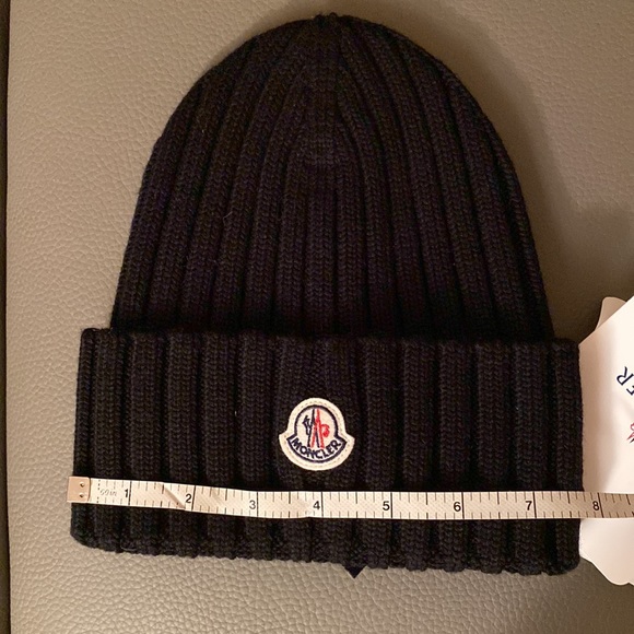 NEW w/tags Auth. MONCLER wool beanie HAT ONE sz fits most UNISEX main image 16